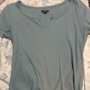 Wild fable blue ribbed shirt